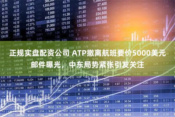 正规实盘配资公司 ATP撤离航班要价5000美元邮件曝光，中东局势紧张引发关注